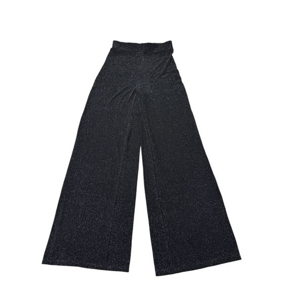 ALIX NYC Eames Wide-Leg High-Rise Pant in Black & Silver - Picture 3 of 12